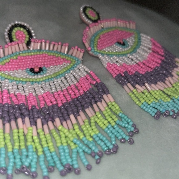 Evil eye 🧿 inspired earrings - Picture 3 of 3